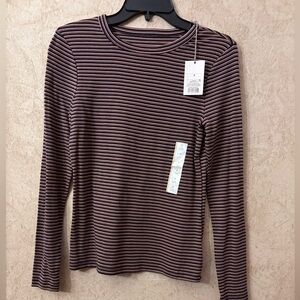 A New Day Striped Long Sleeve Top(Chest 32”-40”
Length)